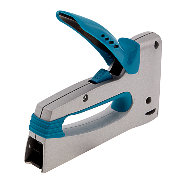 Степлер мебельный, алюминиевый корпус, регулировка удара, тип скобы: 13, 53, 300, 6-16 мм Gross цена
