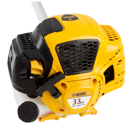 Триммер бензиновый DTL-33S, 33 см3, разъемная штанга, состоит из 2 частей Denzel цена