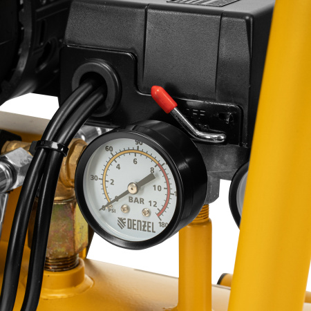 Компрессор безмасл. малошумный DLP -3000/50, 3 кВт, 2х1,5 кВт,50 л, 2850 об/мин,500 л/мин Denzel