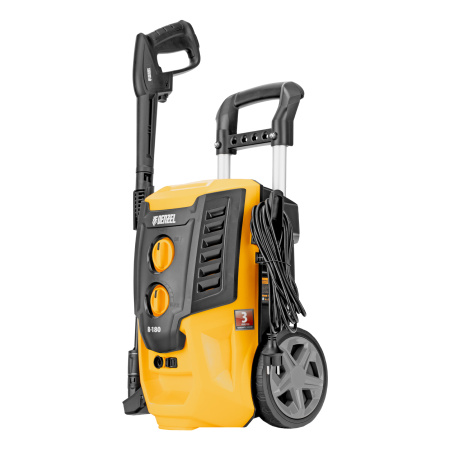 Моечная машина высокого давления R-180, 2200 Вт, 180 бар, 380 л/ч, колесная Denzel