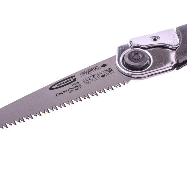 Пила по дереву Piranha, складная, для кемпинга и сада, 130 мм, 8-9 TPI, каленый зуб 3D, обрезиненная рукоятка, кобура Gross цена