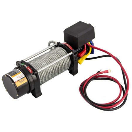 Лебедка автомобильная электрическая LB-4000, 4.5 т, 3.7 кВт, 12 В Denzel цена