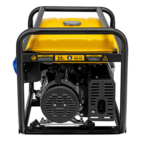 Генератор бензиновый GE 8900, 8.5 кВт, 220 В/50 Гц, 25 л, ручной старт Denzel