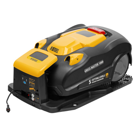 Робот-газонокосилка Grass Master 1000  1000м², 3Ач, 28V, LCD дисплей, Wi-Fi Denzel цена