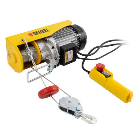 Тельфер электрический TF-500, 0.5 т, 1020 Вт, высота 12 м, 10 м/мин Denzel цена