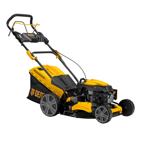 Газонокосилка бензиновая GLD-460SP, 146 куб.см, ширина 46 см, привод 7 уровней, травосборник 50 л Denzel цена