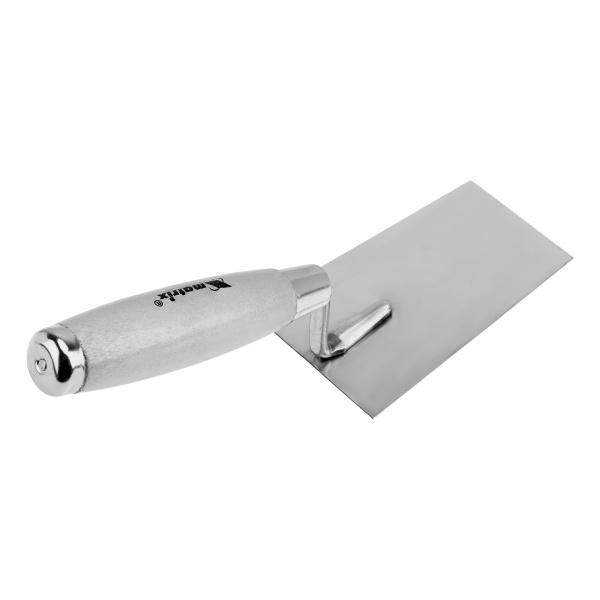 Кельма из нержавеющей стали, 120 х 79 мм, деревянная ручка Matrix цена