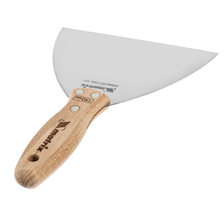 Шпательная лопатка из нержавеющей стали, 150 мм, буковая рукоятка, EFP Matrix цена