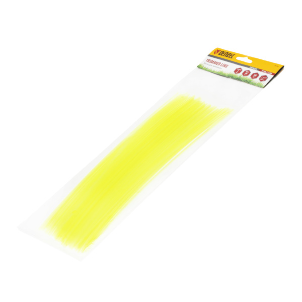 Леска для триммера, квадратная нарезанная 2 мм х 30 см, 50 шт Flex cord Denzel цена