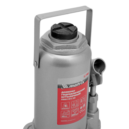 Домкрат гидравлический бутылочный, 16 т, h подъема 230-460 мм Matrix цена