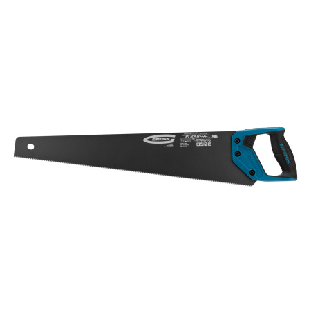 Ножовка по дереву "Piranha", 550 мм, 11-12 TPI, зуб-3D, каленый зуб, тефлоновое покрытие полотна, двухкомпонентная рукоятка Gross цена