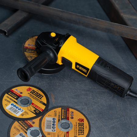 Углошлифовальная машина AGD125-1000, 1000 Вт, 125 мм, 3000-10000 об/мин Denzel