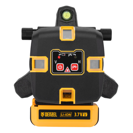 Лазерный уровень LX 05 Red, 20 м, 635 нм, аккумулятор Li 5200 mAh, резьба 5/8" Denzel цена