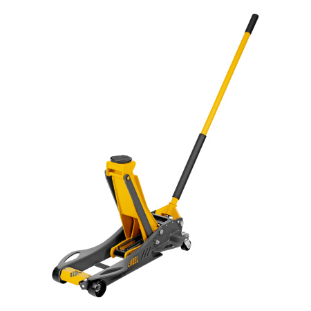 Домкрат гидравлический подкатной, 3,8 т, 110-580 мм, быстрый подъем, низкий подхват, проф. Denzel цена