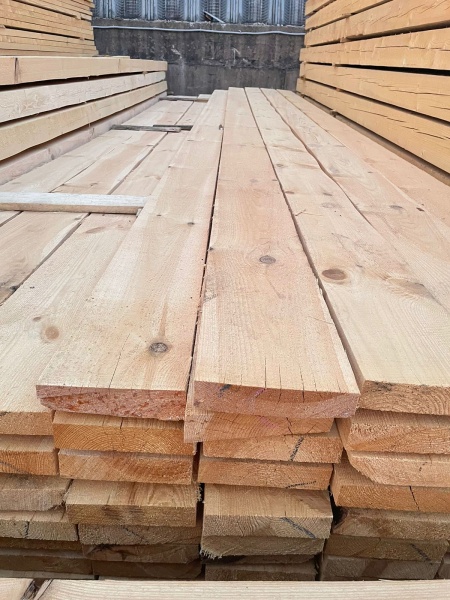 Доска обрезная 25х100х6000