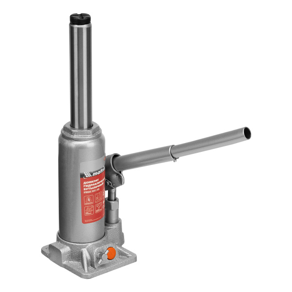 Домкрат гидравлический бутылочный, 4 т, h подъема 194-372 мм Matrix цена