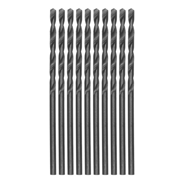 Сверло по металлу, 2 мм, полированное, HSS, 10 шт, цилиндрический хвостовик Matrix