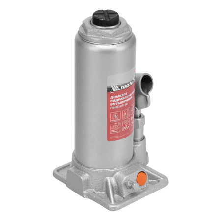 Домкрат гидравлический бутылочный, 6 т, h подъема 216-413 мм, в пластиковом кейсе Matrix цена