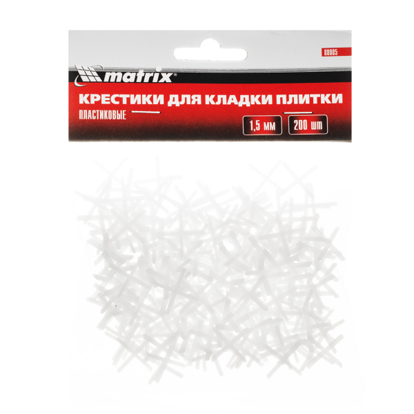 Крестики, 1.5 мм, для кладки плитки, 200 шт Matrix цена