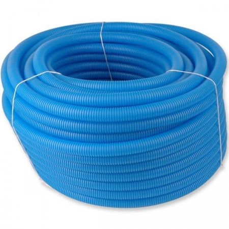 Труба защитная гофрированная Ф40 син. (50м) 26мм