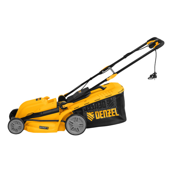 Газонокосилка электрическая GMC-1800, шир. 38см, 1800 Вт, 6 уров., травосб. 35 л Denzel цена