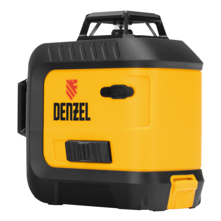 Лазерный уровень мультипризменный LX 360-3 Red, 30 м, 635 нм, аккумулятор Li 2800 мАч, резьба 5/8" Denzel цена