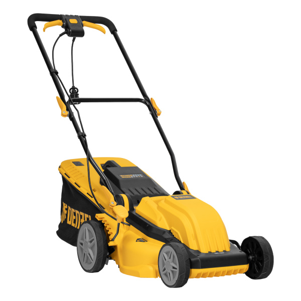 Газонокосилка электрическая GMC-1800, шир. 38см, 1800 Вт, 6 уров., травосб. 35 л Denzel цена