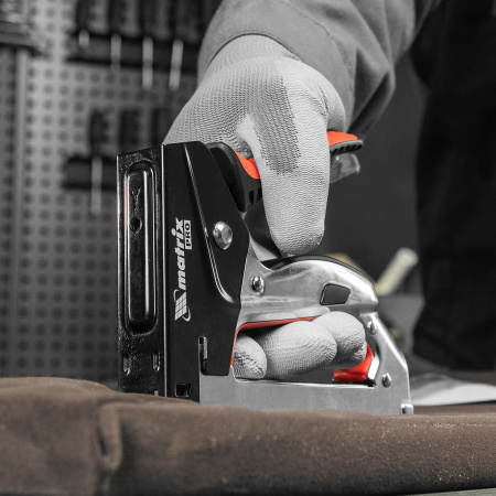 Степлер мебельный, стальной, быстрая загрузка, тип скобы 53, 6-10 мм, PRO Matrix цена