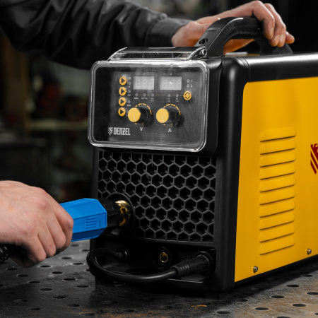 Аппарат инвертор. полуавтомат. сварки  MIG-160, 160 А, ПВ 60%, катушка 5 кг// Denzel