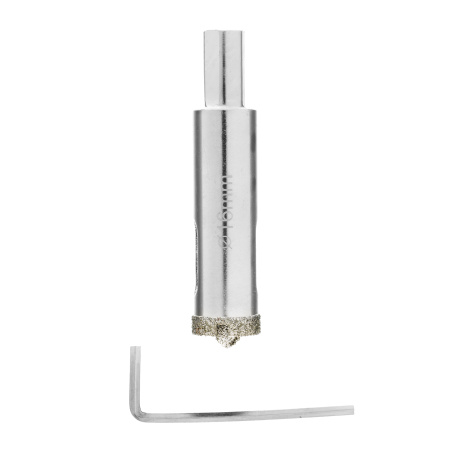 Сверло алмазное по керамограниту, 16 х 67 мм, трехгранный хвостовик Matrix