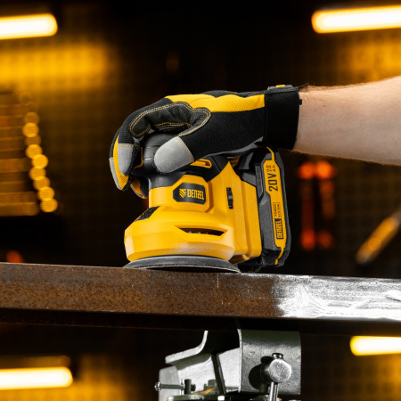 Машина шлифовальная эксцентриковая аккумуляторная CROSH-20-125, Li-Ion, 20 В// Denzel цена