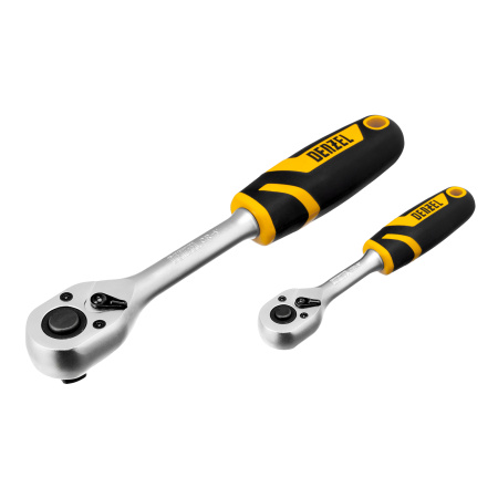 Набор инструментов, 1/2", 1/4", CrV, S2, пластиковый кейс, 109 предметов Denzel