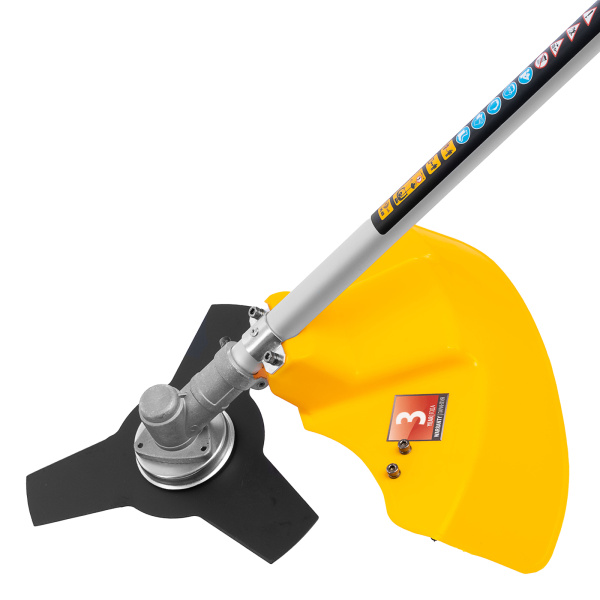 Триммер электрический TE-1200, 1200 Вт, 380 мм, катушка + диск, разборная штанга Denzel цена