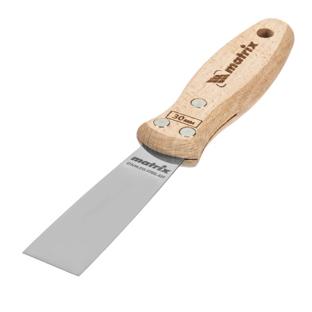 Шпательная лопатка из нержавеющей стали, 30 мм, буковая рукоятка, EFP Matrix цена