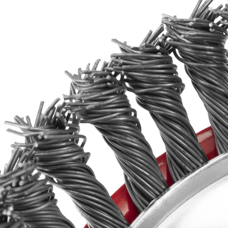 Щетка для УШМ, 125 мм, М14, "чашка", крученая проволока 0.8 мм Matrix