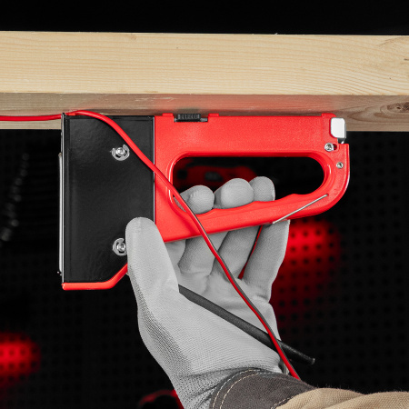 Степлер мебельный 4-функциональный пластиковый, тип скобы: 53, 28, 300, 500, 6-14 мм Matrix цена