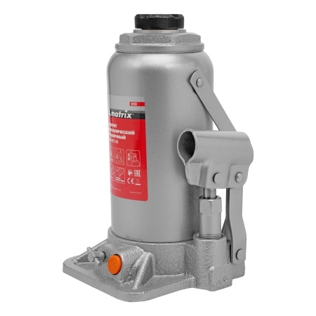 Домкрат гидравлический бутылочный, 16 т, h подъема 230-460 мм Matrix цена