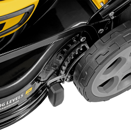 Газонокосилка аккумуляторная бесщет. DLM-460, 460 мм, травосб. 65 л., Li-Ion, 40 В Denzel цена