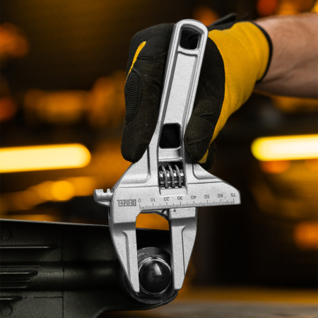 Ключ разводной 205 мм, алюминиевый Denzel