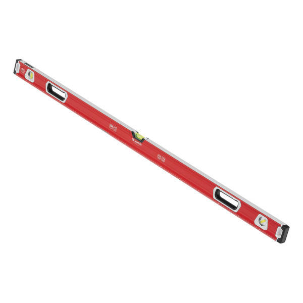 Уровень алюминиевый, магнит, фрезерованный, 3 глазка (1 зеркальный) двухкомпонентные рукоятки, 1500 мм Matrix цена