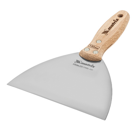 Шпательная лопатка из нержавеющей стали, 150 мм, буковая рукоятка, EFP Matrix цена