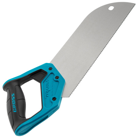 Пила для фанеры с запилом Piranha, 300 мм/12", 11-12 TPI, каленый зуб 3D, двухкомпонентная рукоятка Gross цена