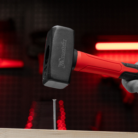 Кувалда optimal, 1000 г, фибергласовая обрезиненная рукоятка Matrix