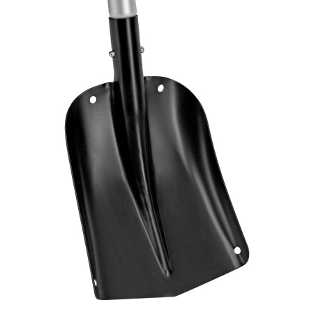 Лопата автомобильная, алюминиевая, 212х280х650-815 мм, телескопический черенок Denzel цена