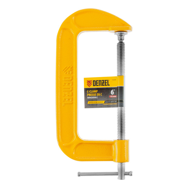 Струбцина G-образная, 6", 150 мм// Denzel цена