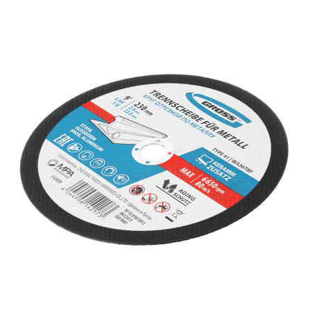 Круг отрезной по металлу, 230 х 2.0 х 22.2 мм Gross