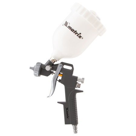 Набор пневмоинструмента, 5 предметов, быстросъемное соединение, краскораспылитель с верхним бачком Matrix цена