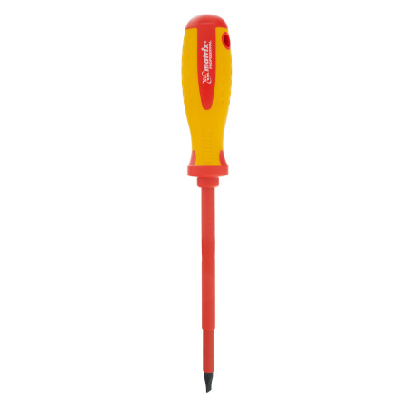 Отвертка Insulated, SL6.5 x 150 мм, CrMo, до 1000 В, двухкомпонентная рукоятка Matrix Professional
