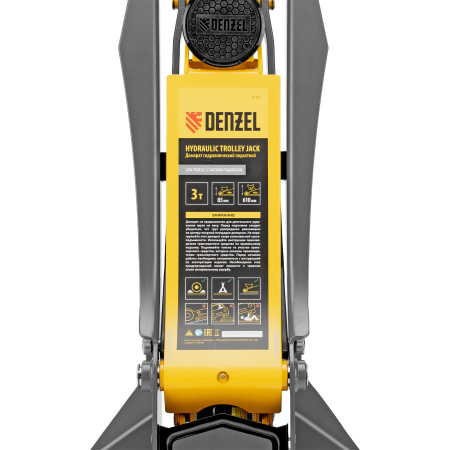 Домкрат гидравлический подкатной, 3 т, 85-610 мм, быстрый подъем, низ. подхват, проф, SUV Denzel цена