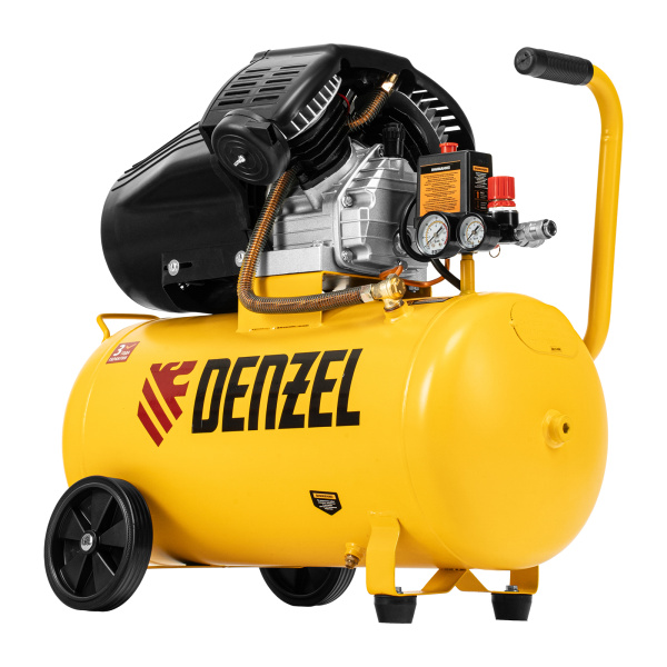 Компрессор воздушный прям. привод DCV1800/50, 1,8 кВт, 50 литров, 320 л/мин Denzel